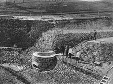 2286 верста. Водоотбойный колодец в конце нагорной канавы. Строительный период 1910 г.