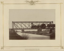 Участок Жабинко-Пинский (1882 - 1883г.) Железный мост на Днепровско-Бугском канале.1880-е.