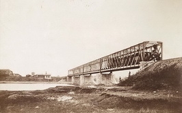 Фотография железнодорожного моста и станция Неман участка Вильно – Ровно
