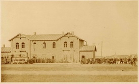Открытие железнодорожного вокзала в городе Седльце. 1866