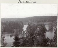 Финский пейзаж с озером