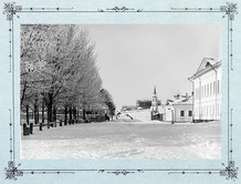Зимний вид на церковь Рождества Христова, 1909 г.