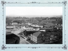 Вид города Воскресенского собора, 1909 г.