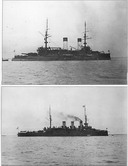 2-я Тихоокеанская эскадра - 'Император Александр III' и 'Ослябя'.