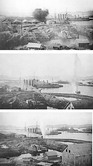 Порт-Артур во время обстрела из 11-дюймовых осадныъ орудий 25-26 ноября 1904 г.