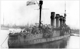 Броненосный крейсер 'Баян' в Ревеле посе возвращения из боевого похода.1915 г.