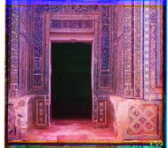 Самаркандская область. Самарканд. Образцы мозаичных стен в Шах-Зинде.