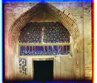 Самаркандская область. Самарканд. Вход в мечеть Гур-Эмир. Дверь.
