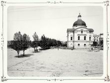 Общий вид бульвара и дворца Дмитрия. 1903 г. г. Тверь