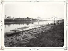 Общий вид моста через реку Волгу. 1903 г. г. Тверь