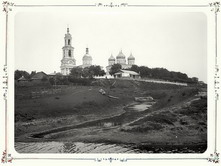 Общий вид Покровского собора с реки Киморки. 1903 г. с. Кимры, Тверская губерния