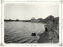 Вид озера Селигер у д. Свапуще. 1903 г. Тверская губерния, д. Свапуще.