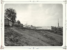 Общий вид города Кинешма с реки Волги. 1894 г.