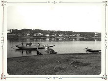 Общий вид города Плёса из-за реки Волги. 1894 г.
