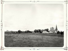 Общий вид города Балахна. Справа – Спасская церковь. 1894 г. г. Балахна, Нижегородская губерния
