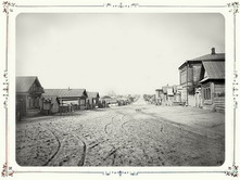 Село Макарьево. Вид улицы. 1894 г. с. Макарьево, Нижегородская губерния