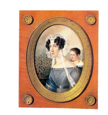 Портрет жены А.Е.Грекова с сыном. 1826