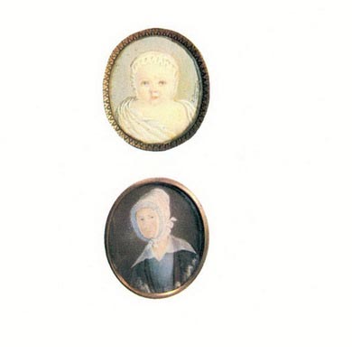 Портрет Э.К.Фильгабор в детстве. Портрет Е.И.Пестель. 1820-е