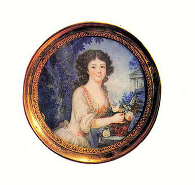 Портрет княгини Е.И.Гагариной.  1790-е
