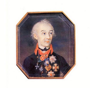 Портрет генералиссимуса А.В.Суворова.  1800-е