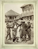 Казаки перед выходом на службу. 1875-1876
