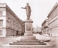 Николаевский бульвар. Памятник герцогу Ришелье 1880-е гг
