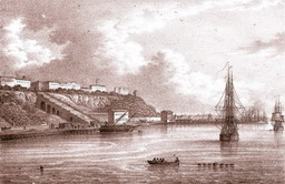 Вид Одессы со стороны Купеческой пристани 1850-е гг