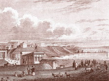 Вид Приморского бульвара со стороны таможни 1838