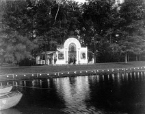 Киоск Вальдшлесхен у большого пруда, сентябрь 1911 г.