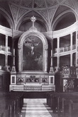 Вид на алтарь в Евангелическо-лютеранской церкви святого Петра. Начало 1900-х годов