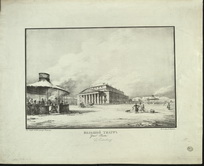 Большой театр. С рисунка К.Ф.Сабата и С.П.Шифляра. - 1820-е.