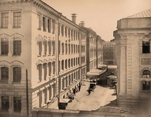 Вид бокового фасада Дома предварительного заключения (со стороны здания Окружного суда).