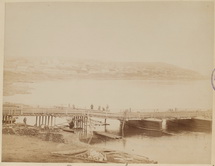 Строительство моста через реку Белую