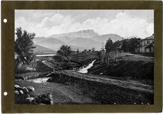 Военно-Осетинская дорога. Серебро-свинцовый завод. Вид на гору Кариохох. Начало дороги у Алагира.