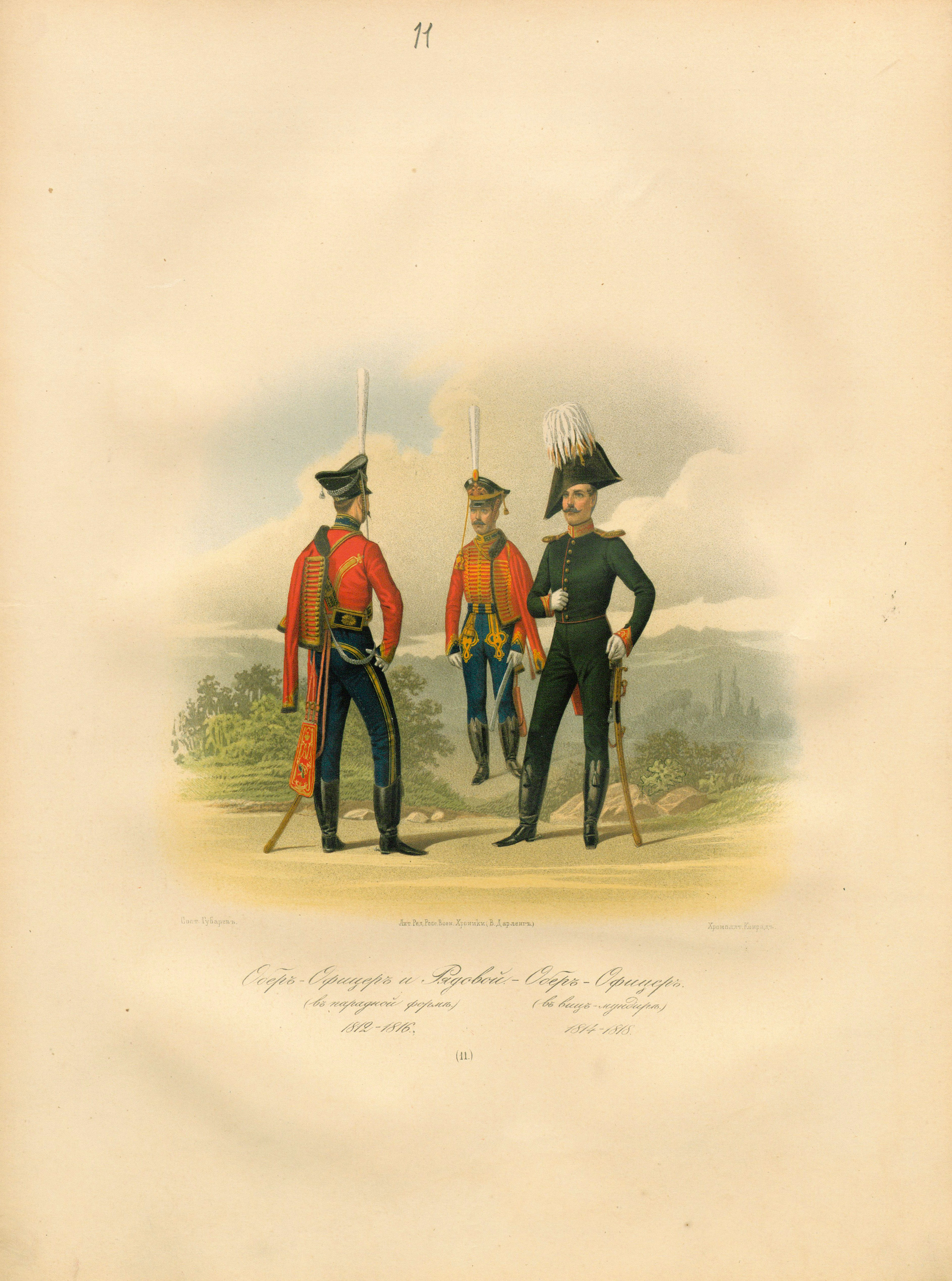 Лейб-гвардии Гусарский полк форма 1812