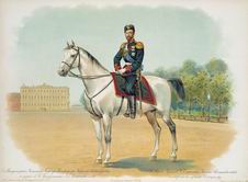 Николай II в форме лейб-гвардии Преображенского его величества полка.
