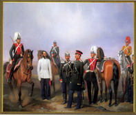 Группа чинов Л.-гв. Драгунского полка.